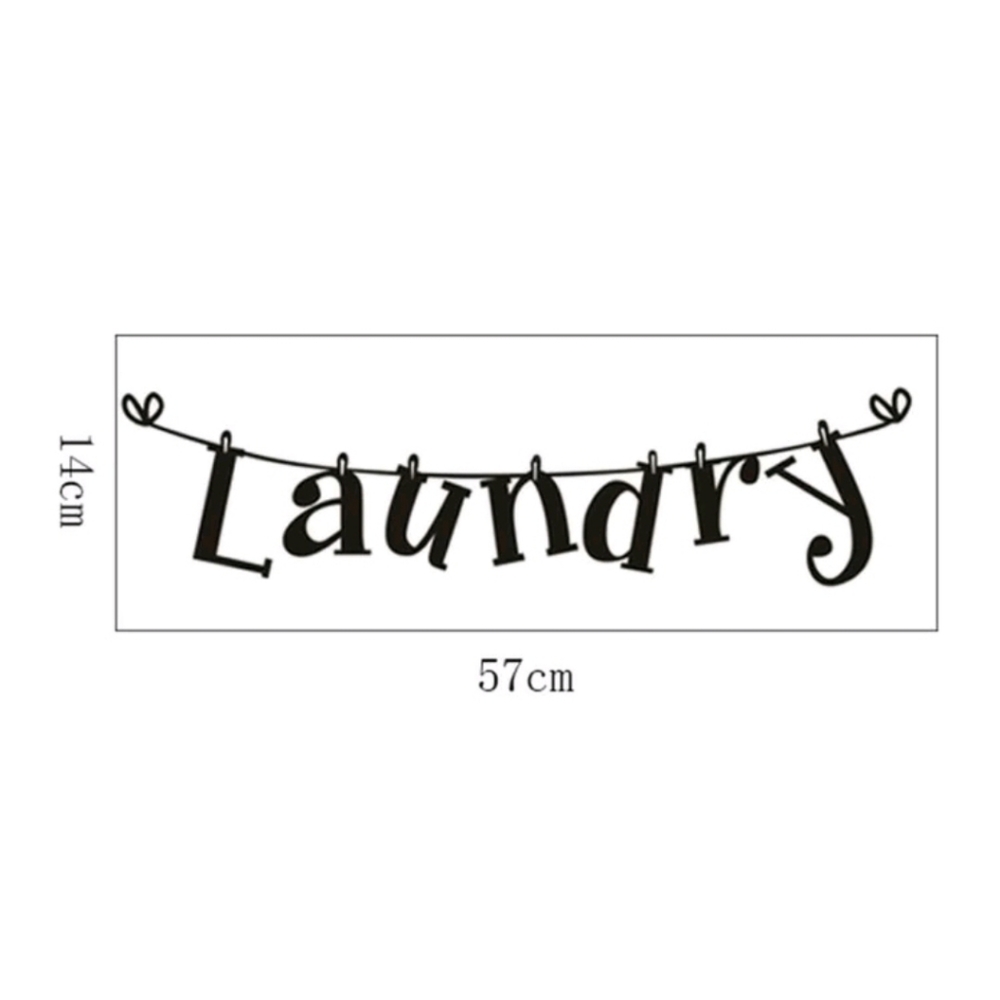 Laundry Graphic Wall Sticker - Picture 2 of 3